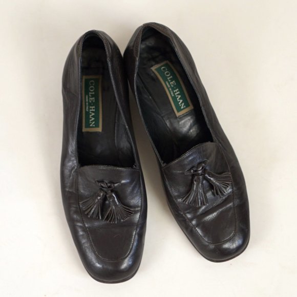 Vintage Cole Haan Leather Loafers - Dark Brown - Picture 9 of 9